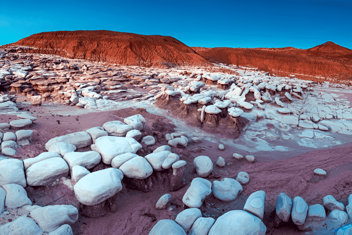 breathtaking colors and textures in mineral-rich sedimentary rocks