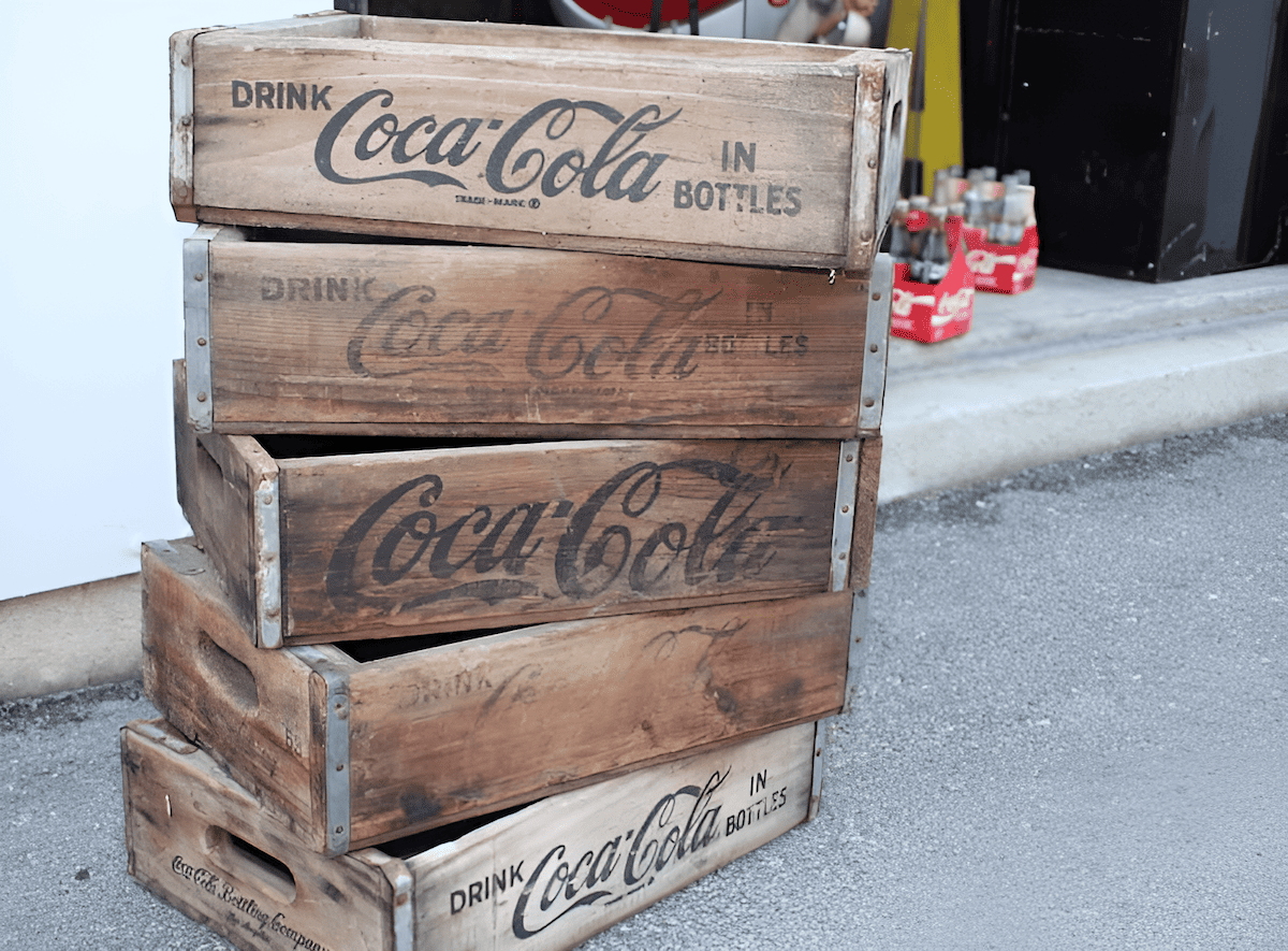 antique and collectible wood crates