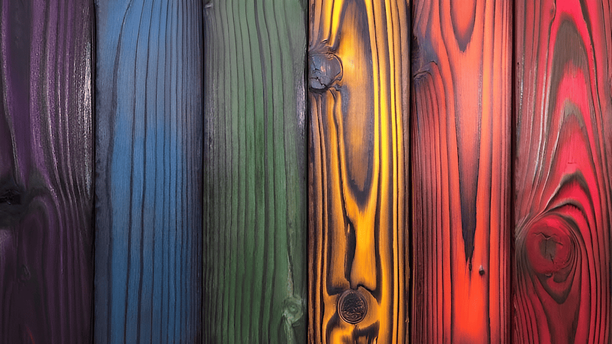 using wood dyes to create different colors in wood