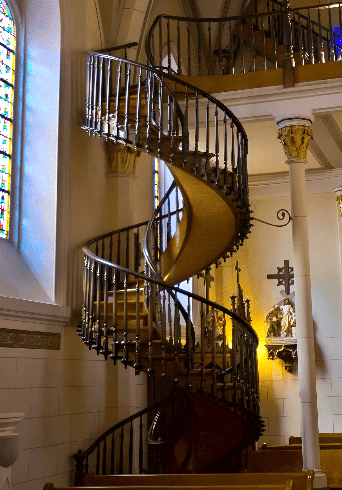 the loretto chapel staircase in new mexico