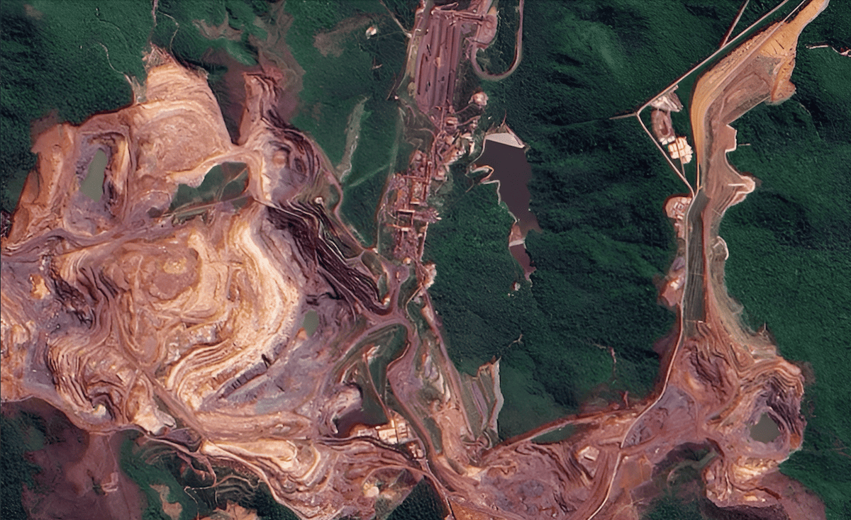 clearing trees for open pit mines