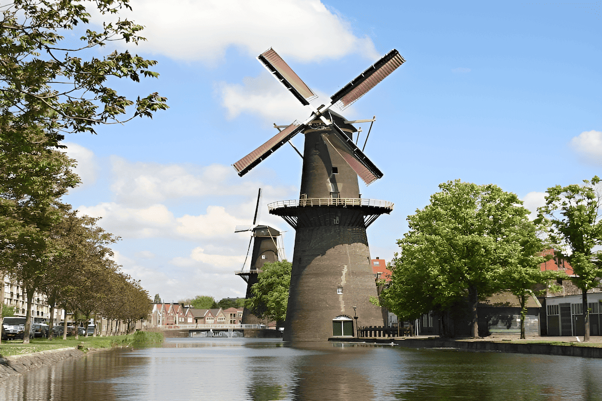 famous dutch windmill