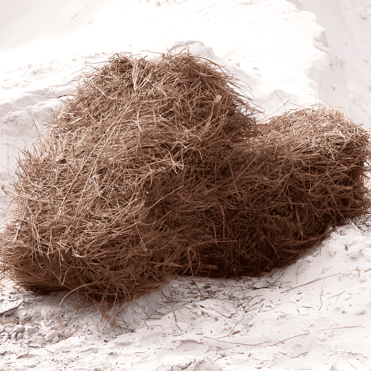 bales of pine straw