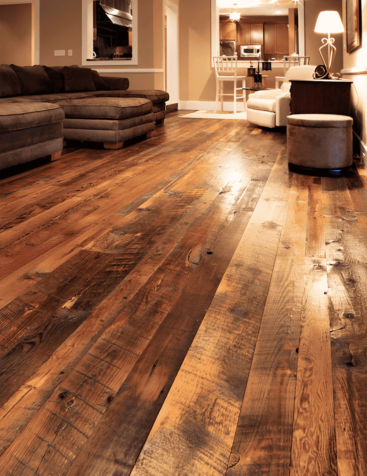 using old reclaimed wood to make reclaimed hardwood floors