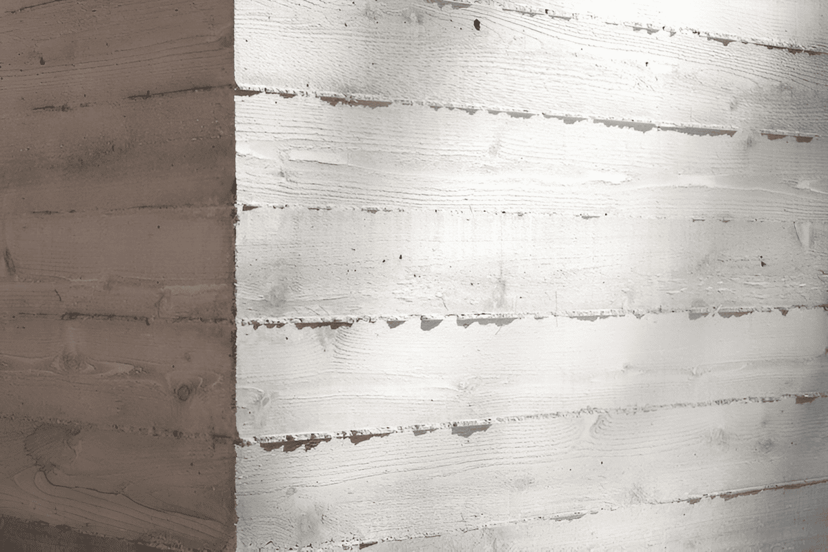 shiplap board form concrete wall