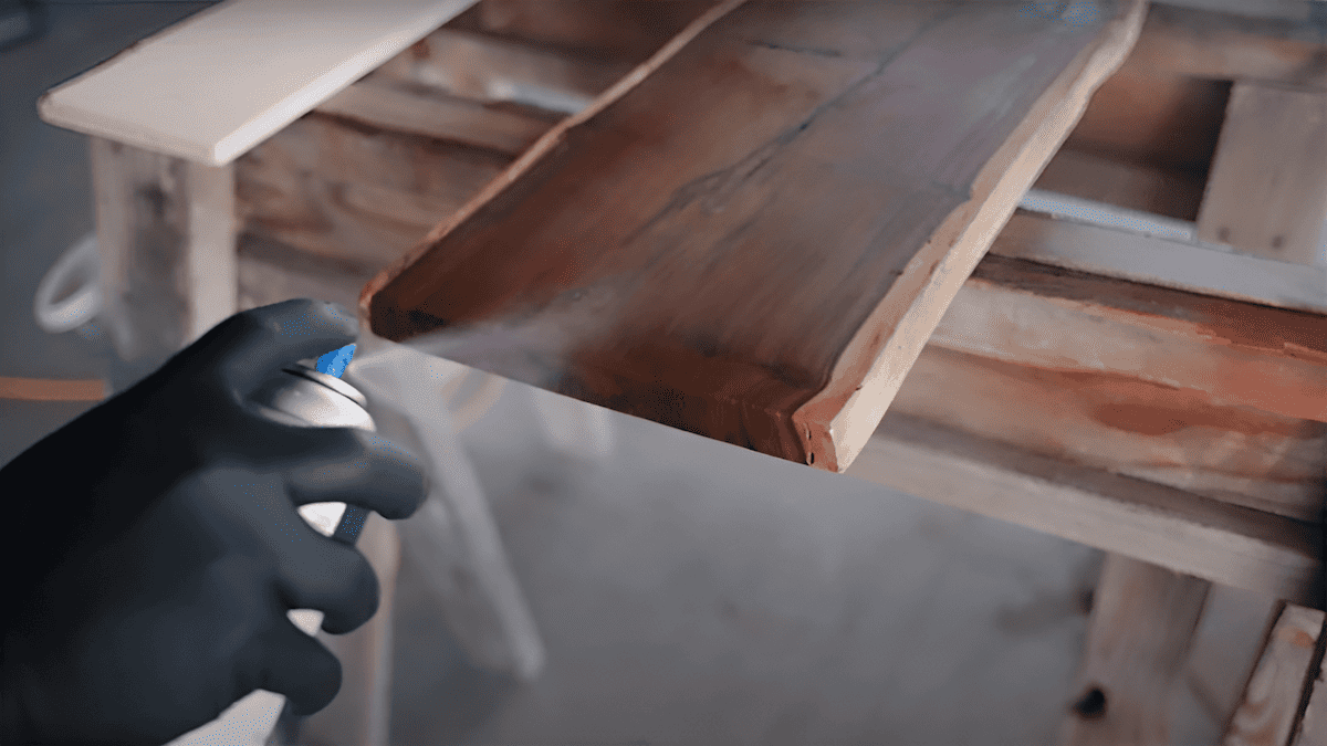 fast application wood finish sprays