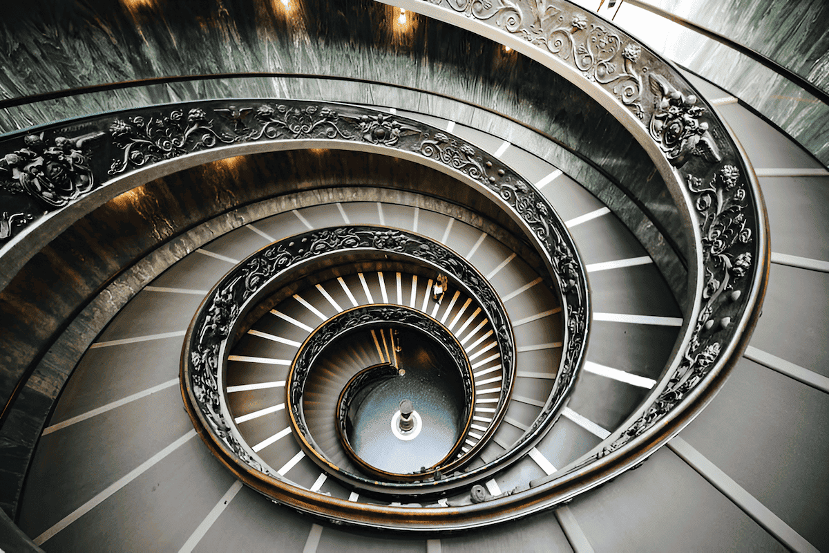 the bramante staircase in vatican city