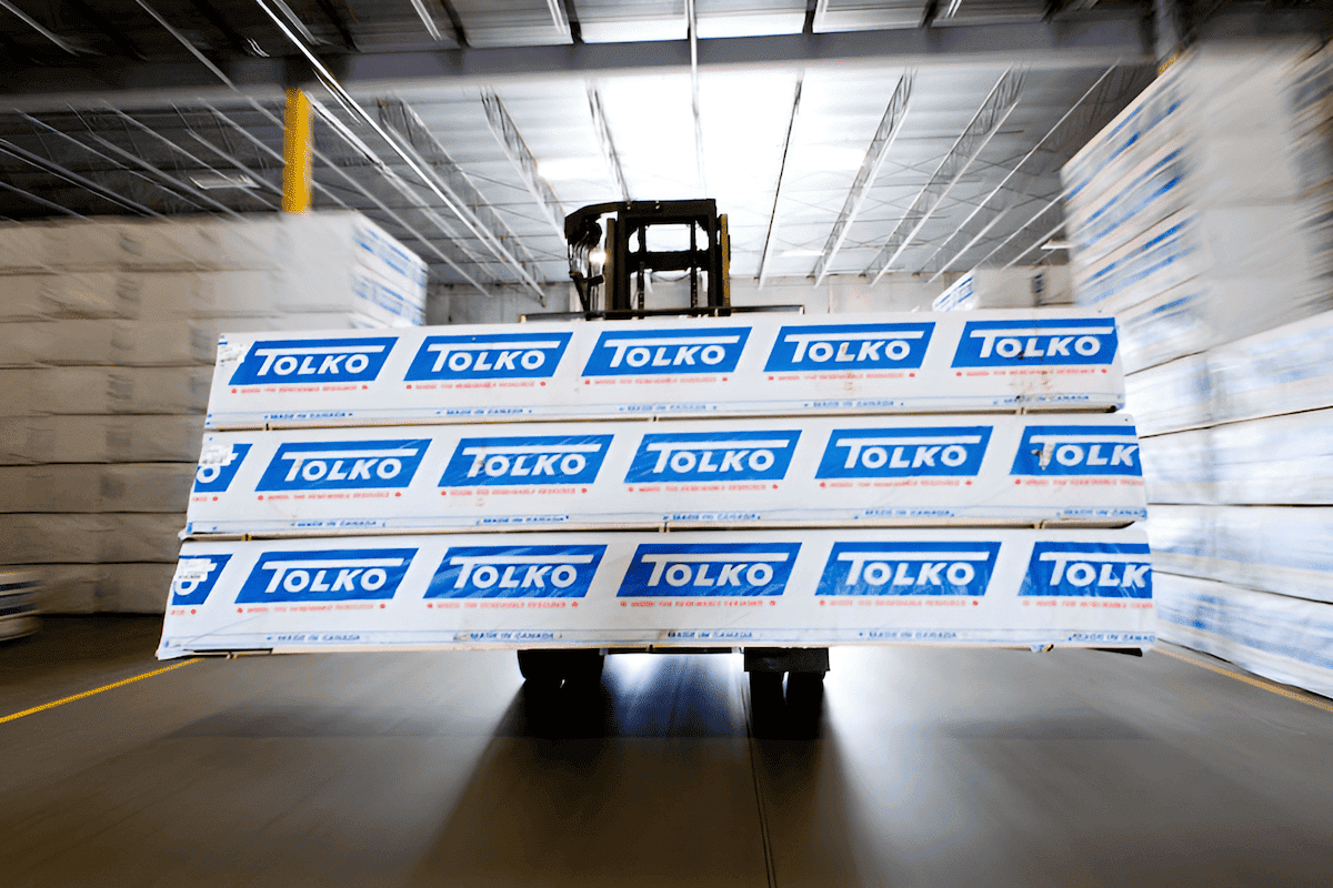 lightweight kiln dried farming lumber manufactured by tolko