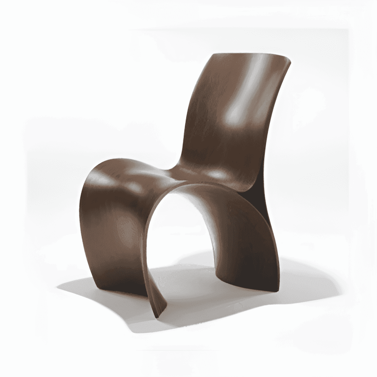 high end chair veneered with black walnut veneer