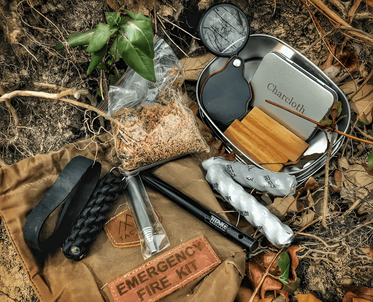 Fire starter kits for wilderness survival