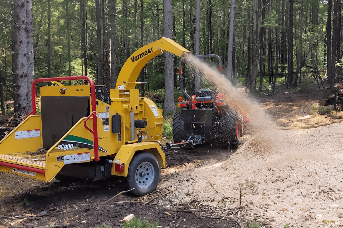 gas powered wood chipper