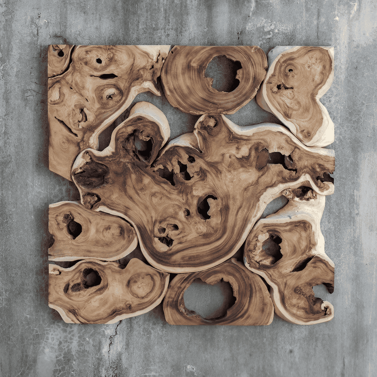 beautiful hanging wall art featuring wood